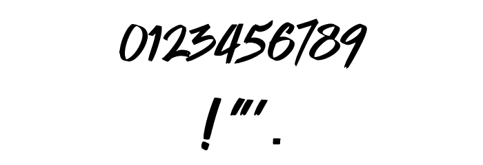 Quickzag Font OTHER CHARS