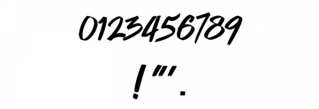 Quickzag Font OTHER CHARS