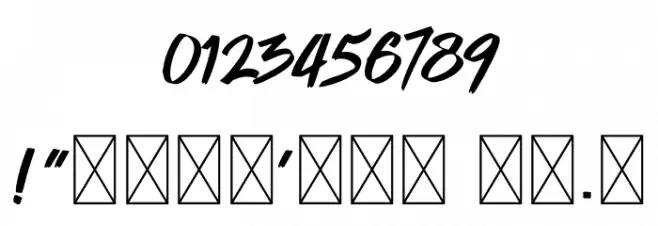 Quickzag Font OTHER CHARS