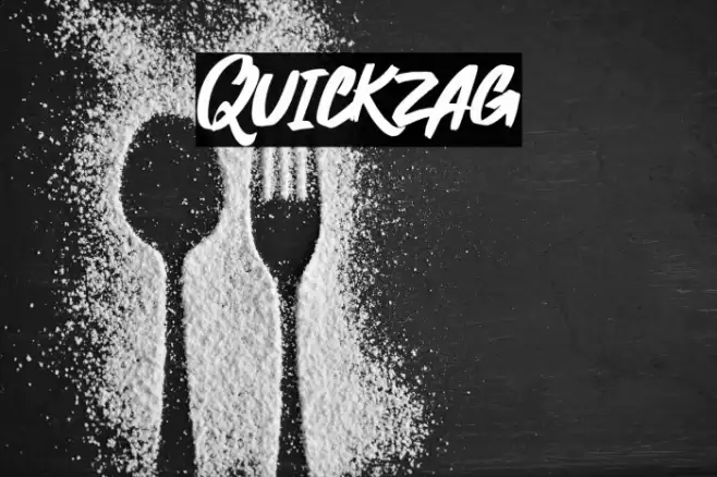 Quickzag Font examples