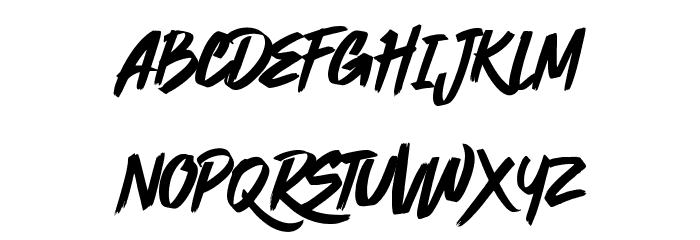 Quickzag Font LOWERCASE