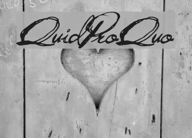 QuidProQuo Font examples