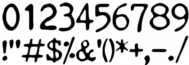 Quiet Evening Font OTHER CHARS