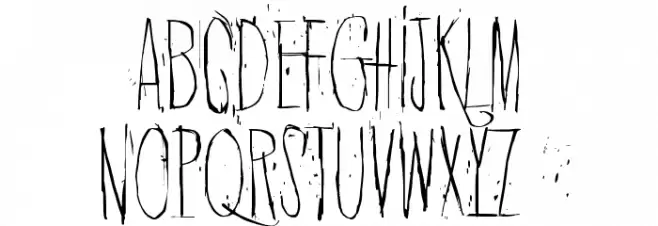 Quiet Horror Story Schriftart Groß