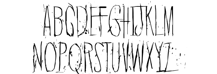 Quiet Horror Story Font LOWERCASE