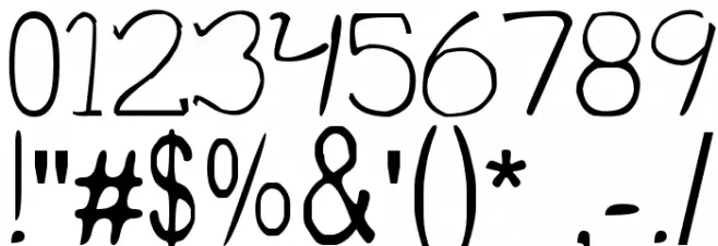 Quiet Infinity フォント その他の文字