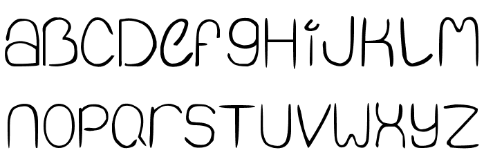 Quiet Infinity Font LOWERCASE