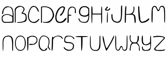 Quiet Infinity フォント 小文字