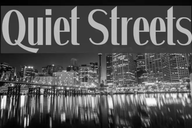 Quiet Streets Font examples