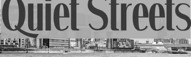 Quiet Streets Font examples