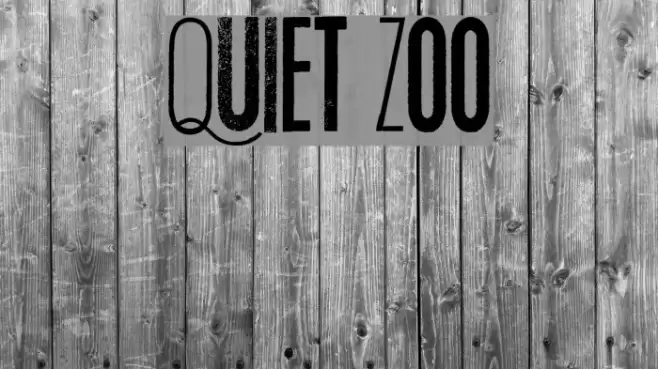 Quiet Zoo Font examples