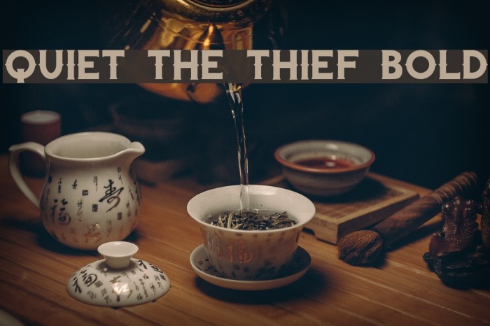 Quiet the Thief Bold Example 3