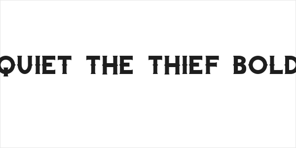 Quiet the Thief Bold Logo