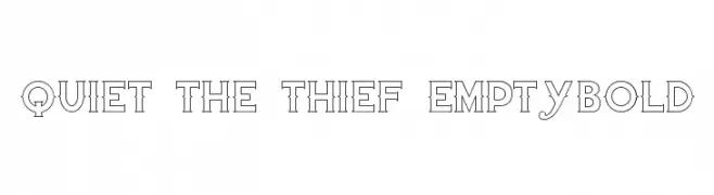 Quiet the Thief EmptyBold  Frei Schriftart Herunterladen