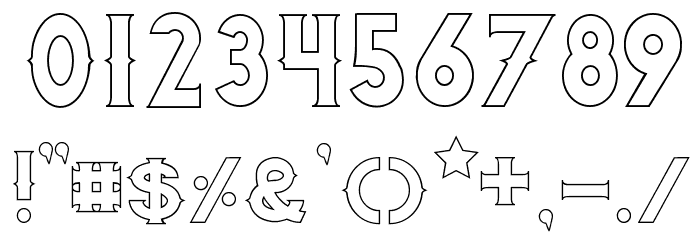Quiet the Thief EmptyBold Font OTHER CHARS