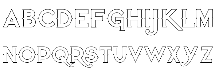Quiet the Thief EmptyBold Font LOWERCASE