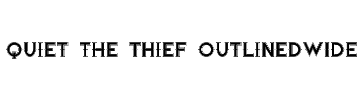 Quiet the Thief OutlinedWide  font caratteri gratis