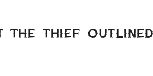 Quiet the Thief OutlinedWide Logo