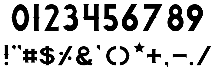 Quiet the Thief Quiet Font OTHER CHARS