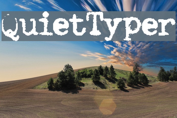 QuietTyper Font examples
