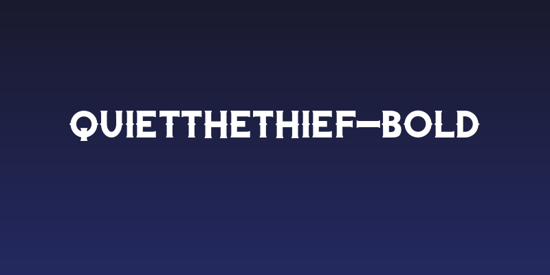 QuiettheThief-Bold Social Header