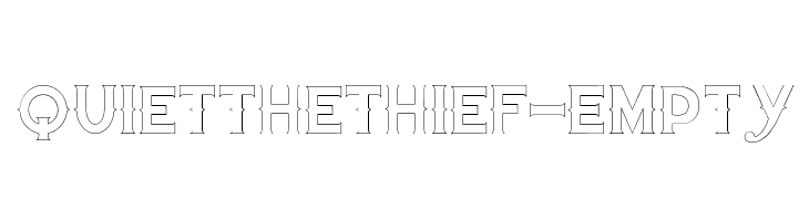 QuiettheThief-Empty  免费字体下载