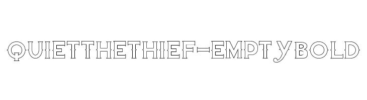 QuiettheThief-EmptyBold  フリーフォントのダウンロード