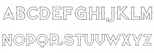 QuiettheThief-EmptyBold 字体 大写
