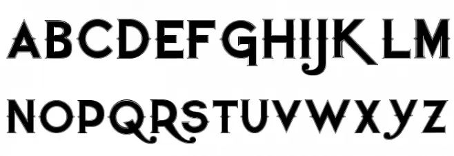 QuiettheThief-OutlinedTight Caratteri MINUSCOLO