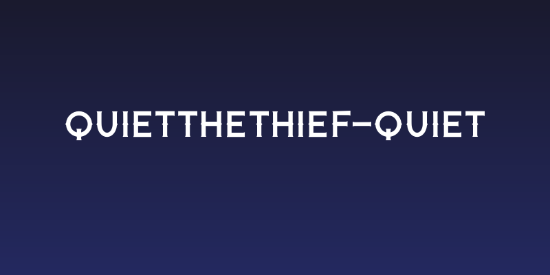 QuiettheThief-Quiet Social Header