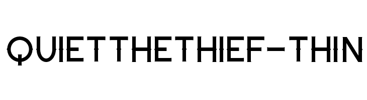 QuiettheThief-Thin Font