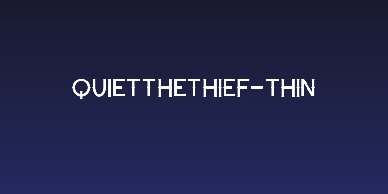 QuiettheThief-Thin Social Header