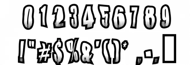 Quiff フォント その他の文字