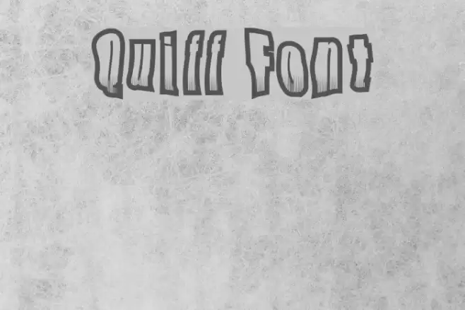 Quiff フォント examples