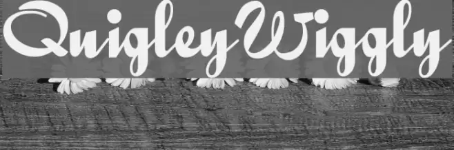 QuigleyWiggly Font examples