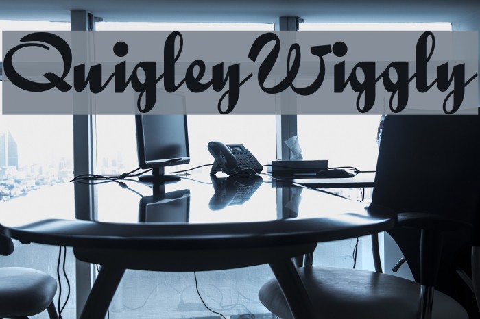 QuigleyWiggly Font examples
