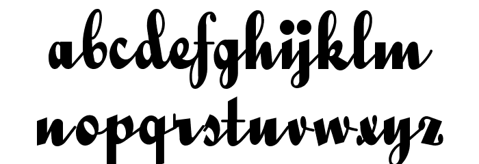 QuigleyWiggly Font LOWERCASE