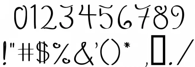 QuikMarker Font OTHER CHARS