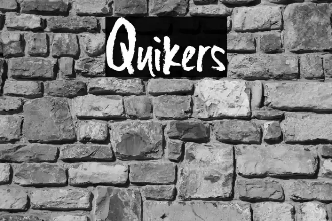 Quikers Font examples