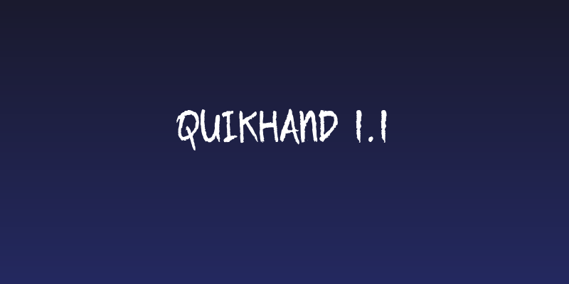 Quikhand 1.1 Social Header