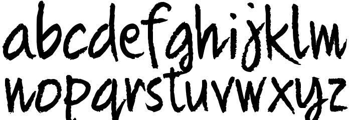 Quikhand 1.1 Font LOWERCASE