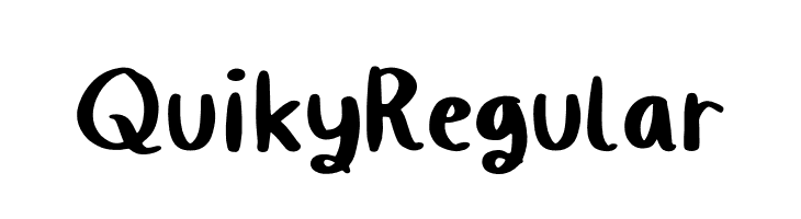 Quiky Regular  免费字体下载