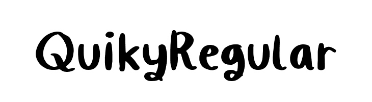 Quiky Regular  免费字体下载