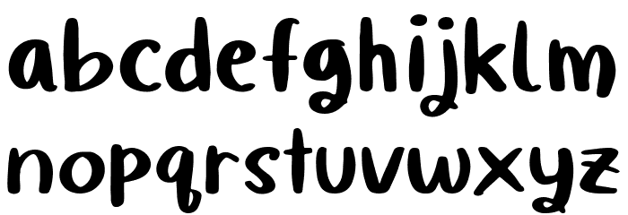 Quiky Regular Font LOWERCASE