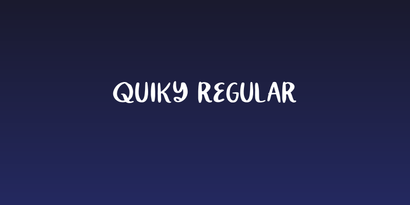 Quiky Regular Social Header