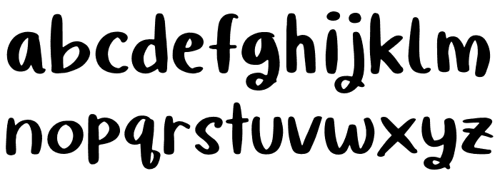 Quiky Regular Font LOWERCASE