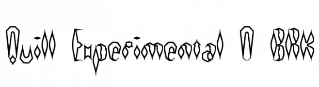 Quill Experimental O BRK  Frei Schriftart Herunterladen