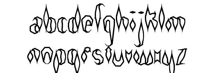 Quill Experimental O BRK Font LOWERCASE
