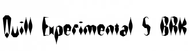 Quill Experimental S BRK  Descarca Fonturi Gratis