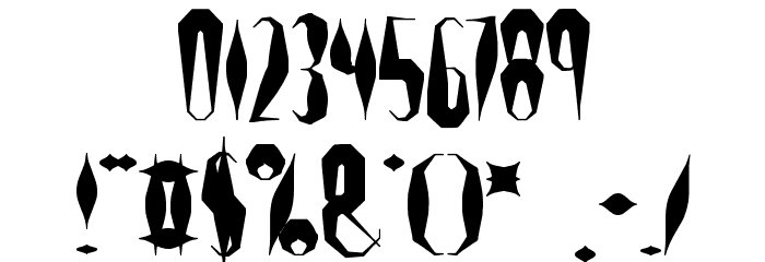 Quill Experimental S BRK Font OTHER CHARS